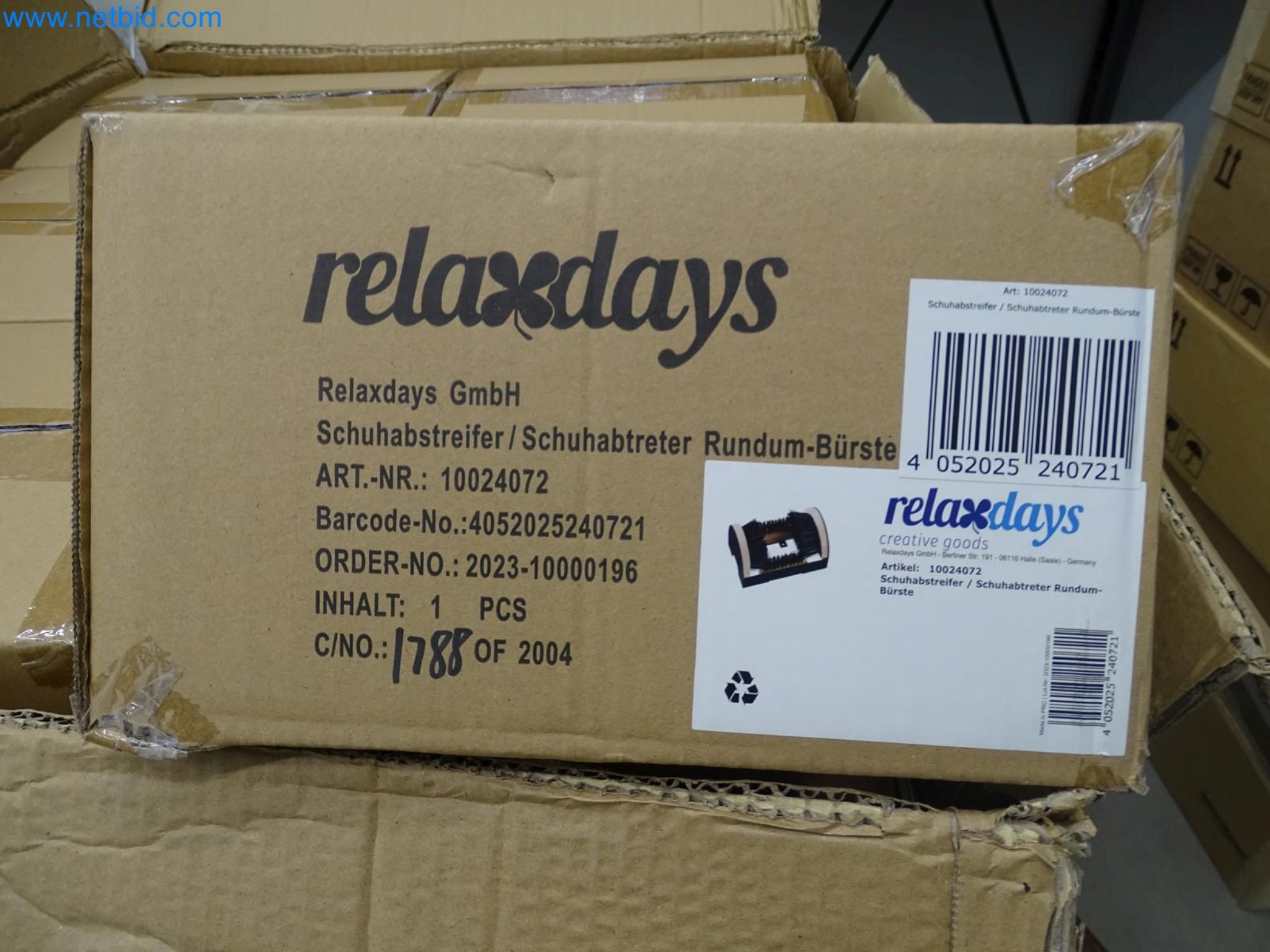 10 Schuhabstreifer mit Rundumbürsten Relaxdays